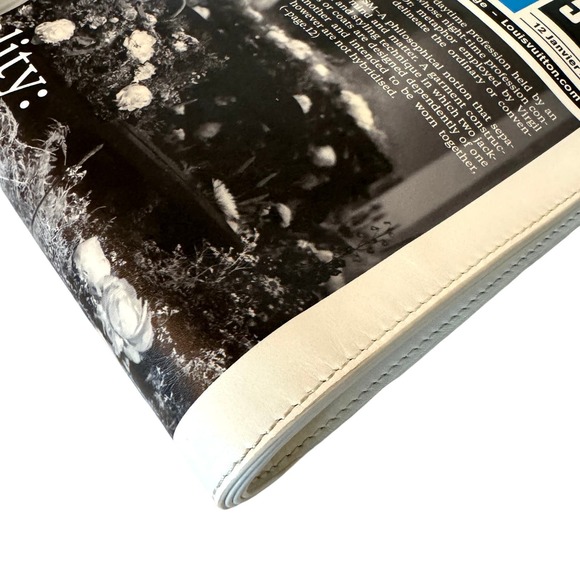 Louis Vuitton Newspaper Pouch Calfskin Leather Clutch Bag Virgil Abloh LV News - Picture 13 of 16